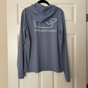 Vineyard Vines Long Sleeve Fitness Hoodie Powder Blue Size S